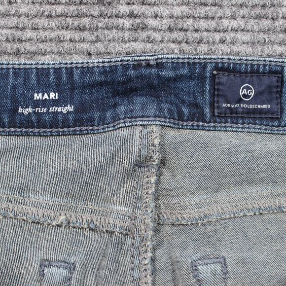 AG Adriano Goldschmied Jeans Womens 31 Blue Mari High Rise Straight - Picture 5 of 11